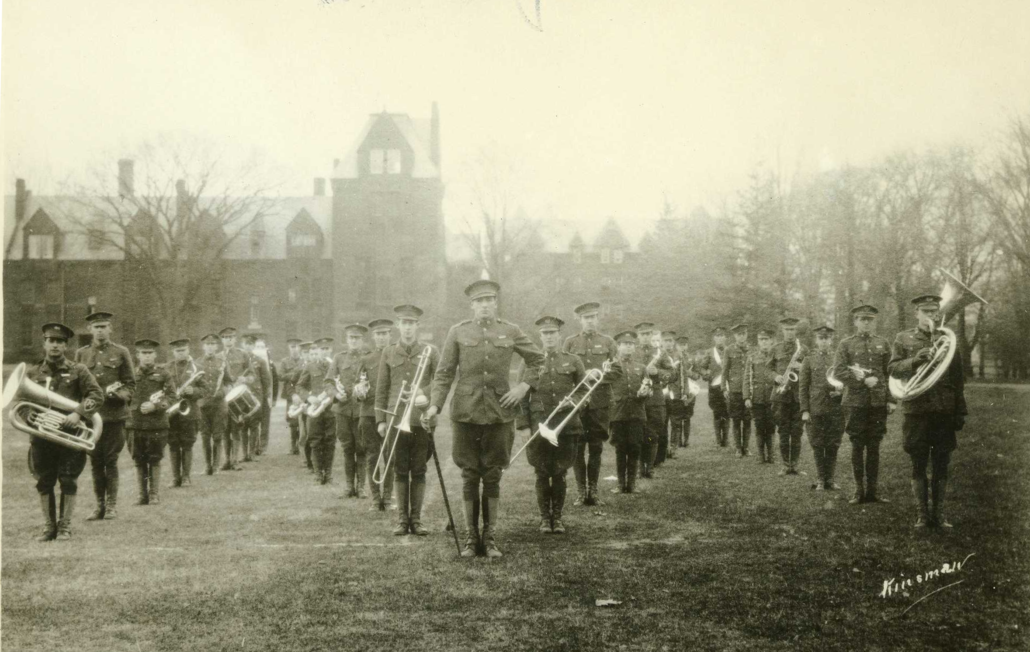 MAC Band in an "M" formation (1920s)