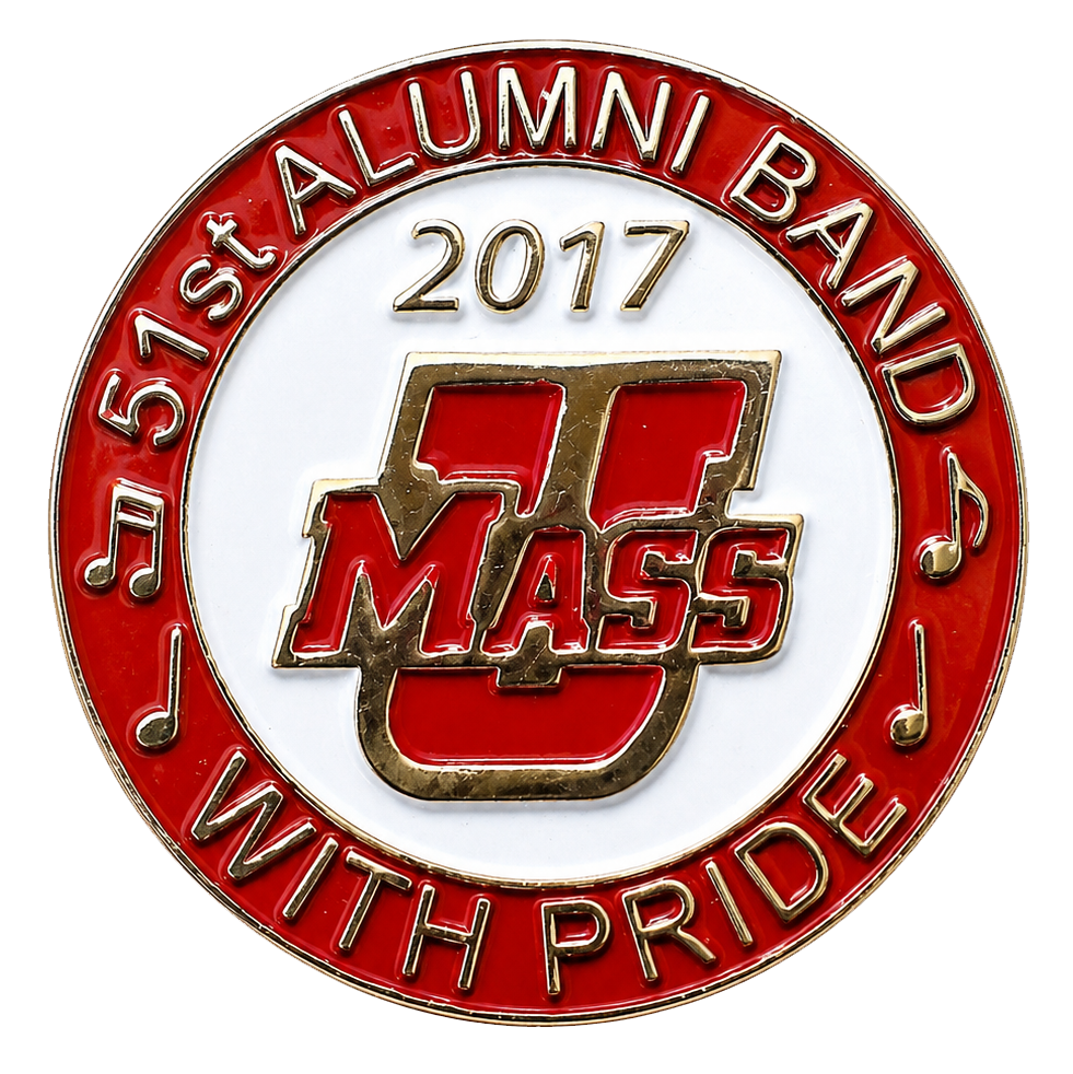 The 2017 pin features the 51st Alumni Band by name