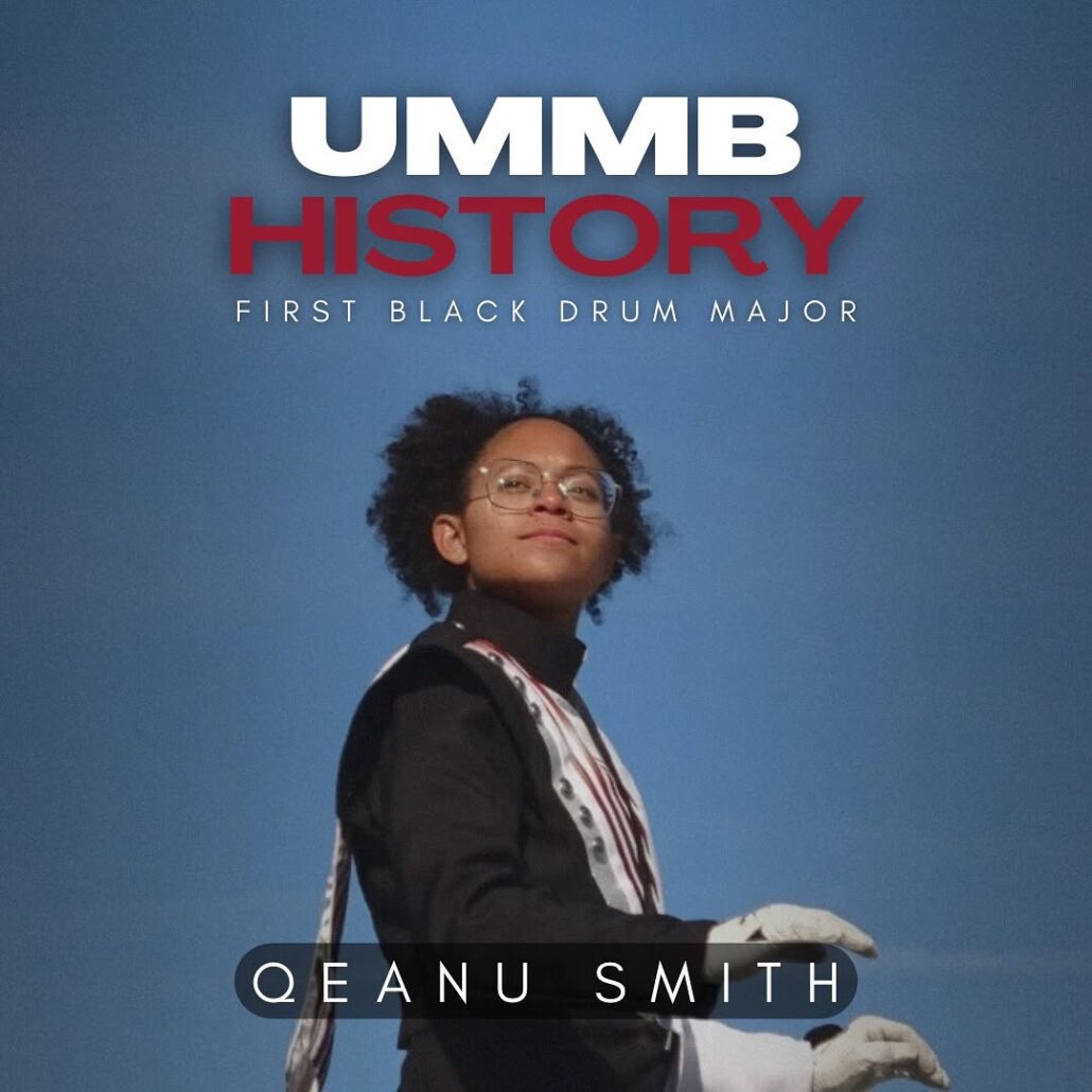 Qeanu Smith, UMass' first Black drum major